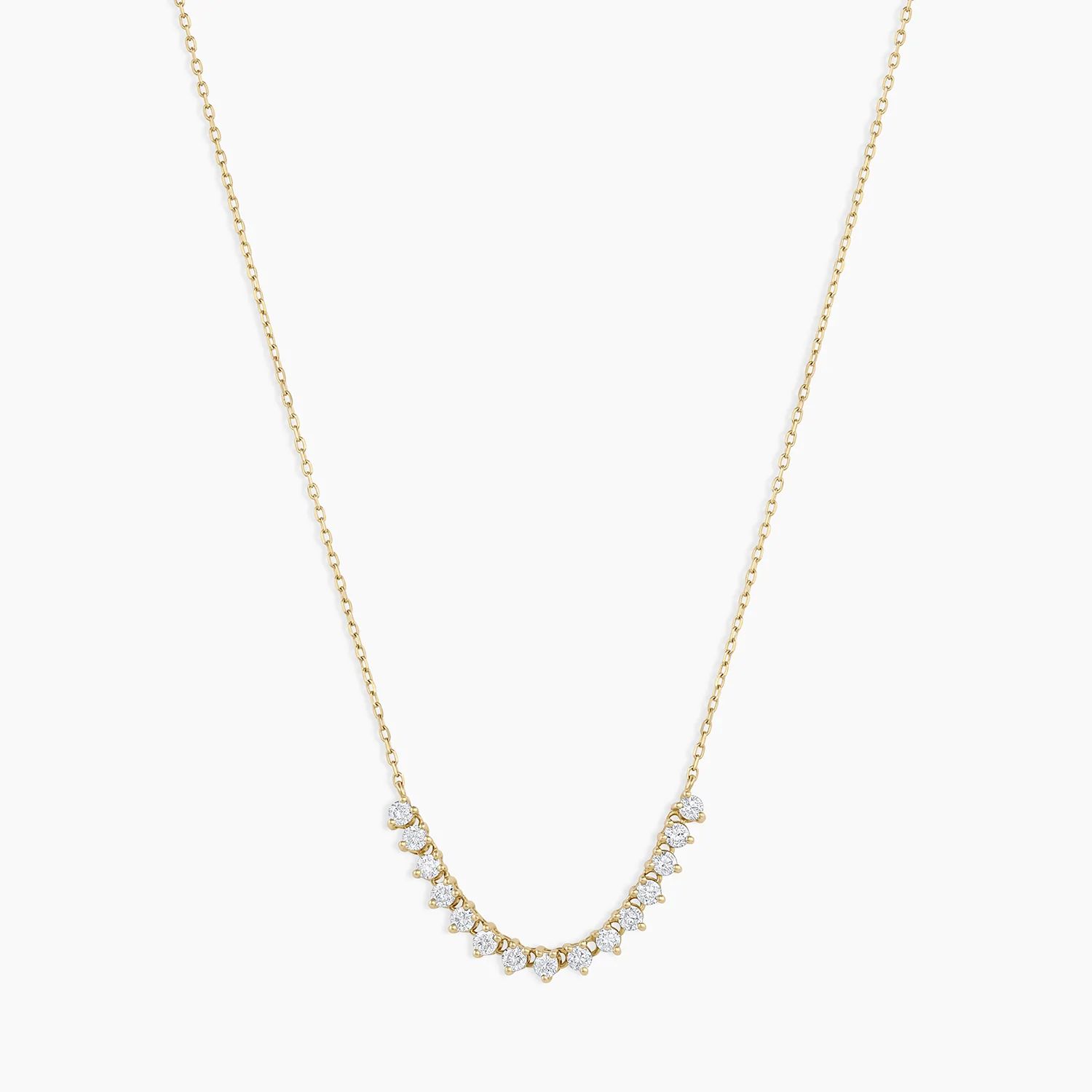 Diamond Cluster Row Necklace | Gorjana