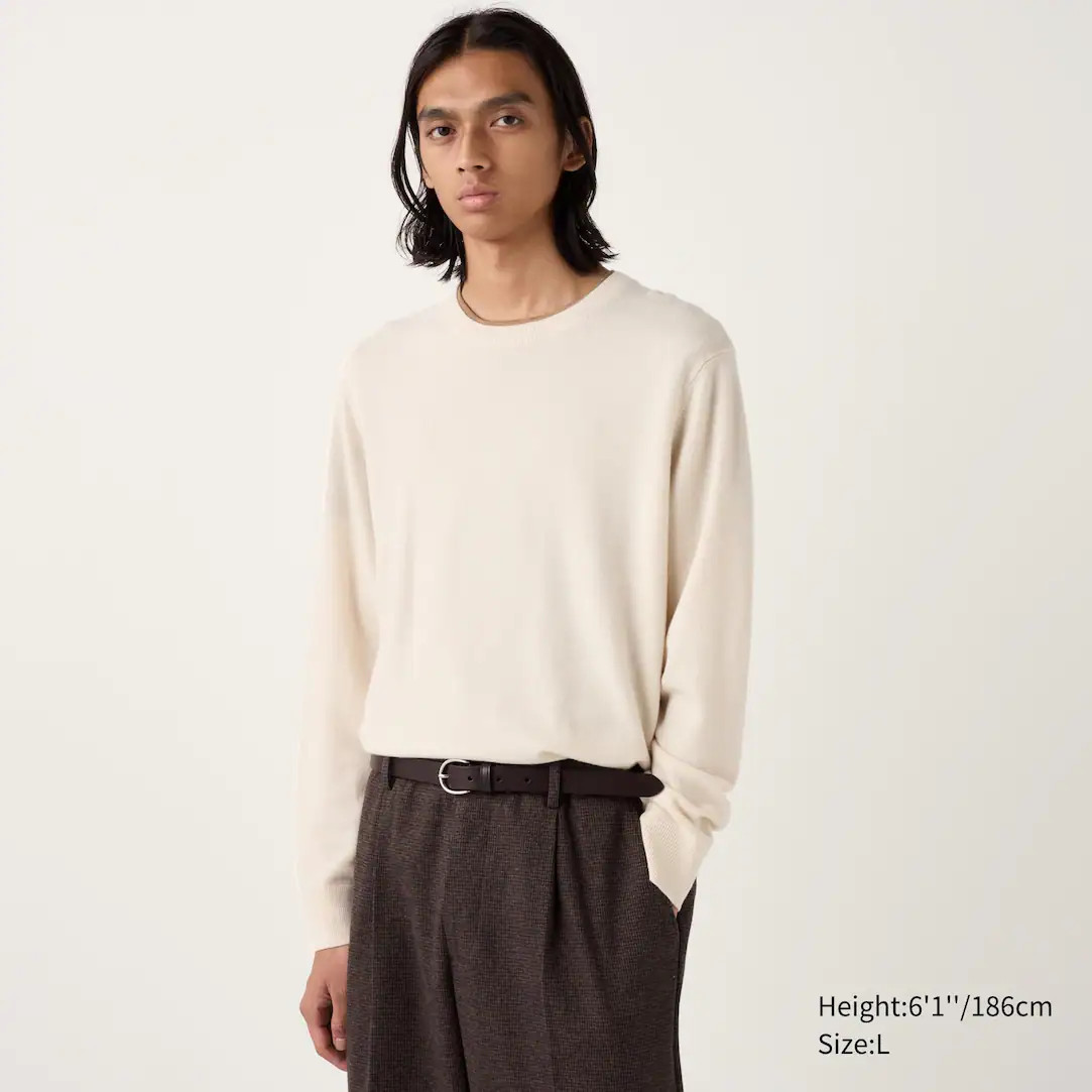 Cashmere Crew Neck Jumper | UNIQLO (UK)