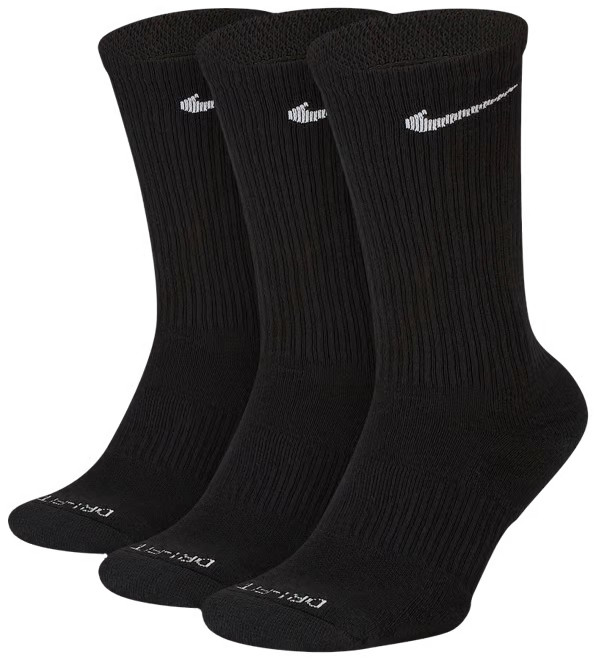 Nike Everyday Plus 3-pack Dri-FIT Cushion Crew Training Socks | Kohl's