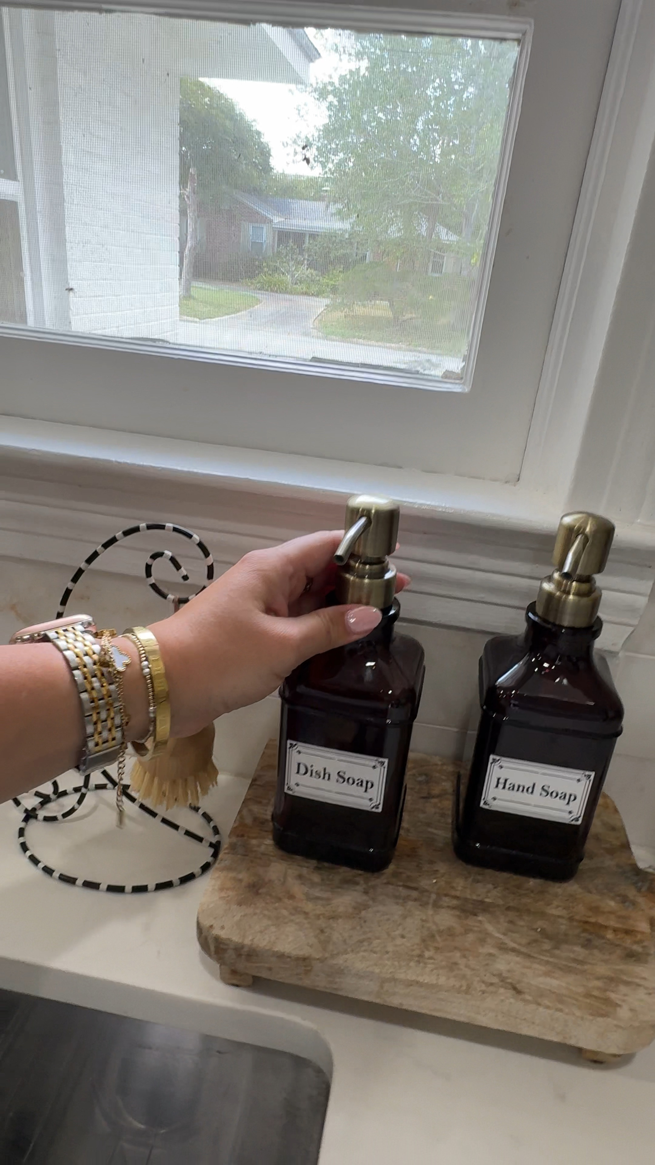 Love these amber soap containers with the labels! 

#LTKHome #LTKFindsUnder50 #LTKSaleAlert