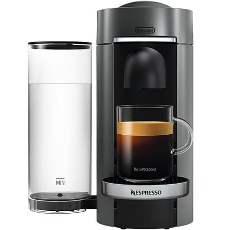 VertuoPlus Deluxe Coffee   Espresso Single-Serve Machine in Titanium - 9951572 | HSN | HSN