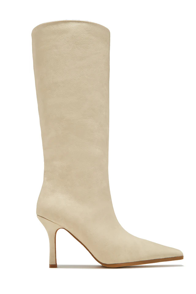Miss Lola | Kianza Bone Heel Boots | MISS LOLA