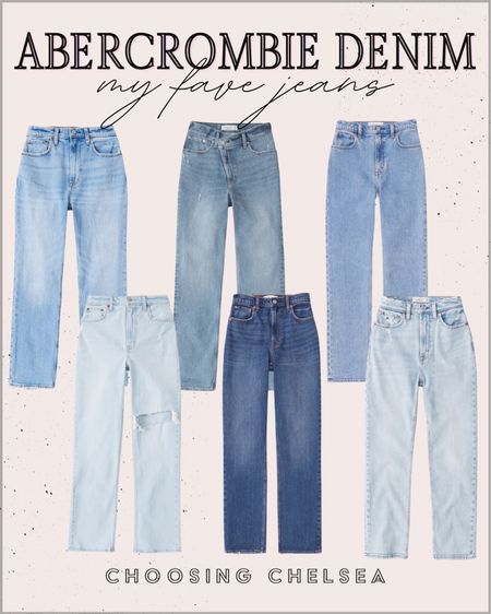 Abercrombie denim - denim jeans - mom jeans - comfy jeans - cute jeans - Abercrombie - Abercrombie jeans 

#LTKstyletip #LTKSeasonal #LTKunder100