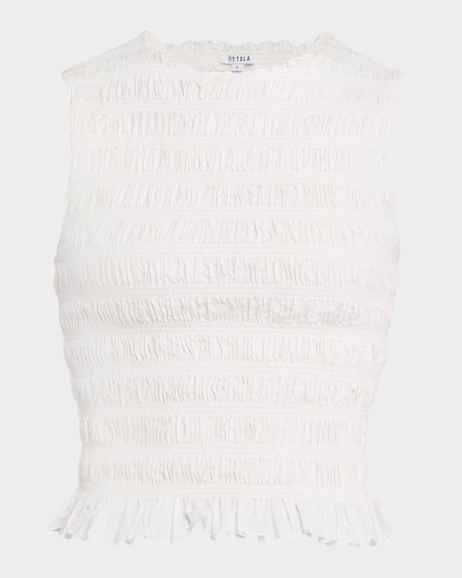 Phoebe Smocked Tank Top | Neiman Marcus