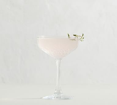 Trellis Etched Coupe Glass | Pottery Barn (US)