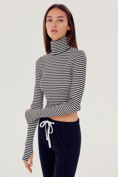 Jackson Rib Cropped Turtleneck | Splits59.com