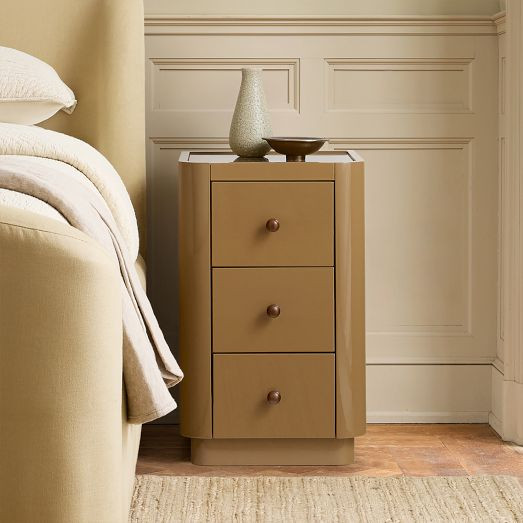 Pierce & Ward Lacquered Nightstand (16") | West Elm (US)