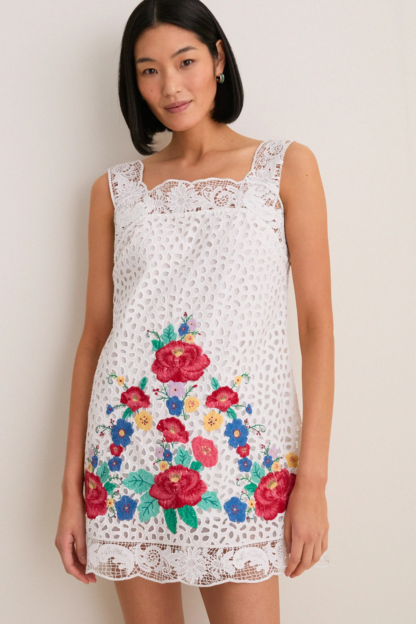 Multi Astrid Embroidery Tank Dress | Tuckernuck (US)