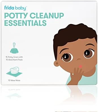 Frida Baby Potty Cleanup Essentials | Leak-Proof Potty Liners and Disposable Floor Pads for Potty Tr | Amazon (US)