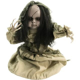28 in. Touch Activated Animatronic Groundbreaker Zombie | The Home Depot