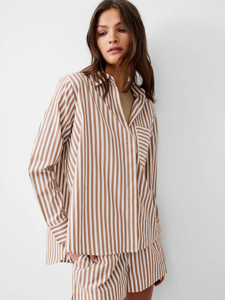 Thick Stripe Relaxed Popover | French Connection (US)