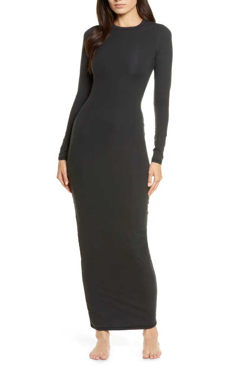 Fits Everybody Crew Neck Long Sleeve Dress | Nordstrom