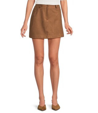 Lucy Paris Darry Suede Mini Skirt | Dillard's | Dillard's