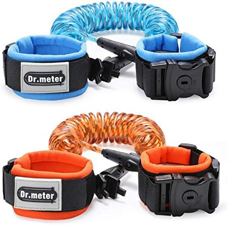 Anti Lost Wrist Link [2 Pack] , Dr.meter Toddler Safety Leash with Key Lock, Reflective Child Wal... | Amazon (US)