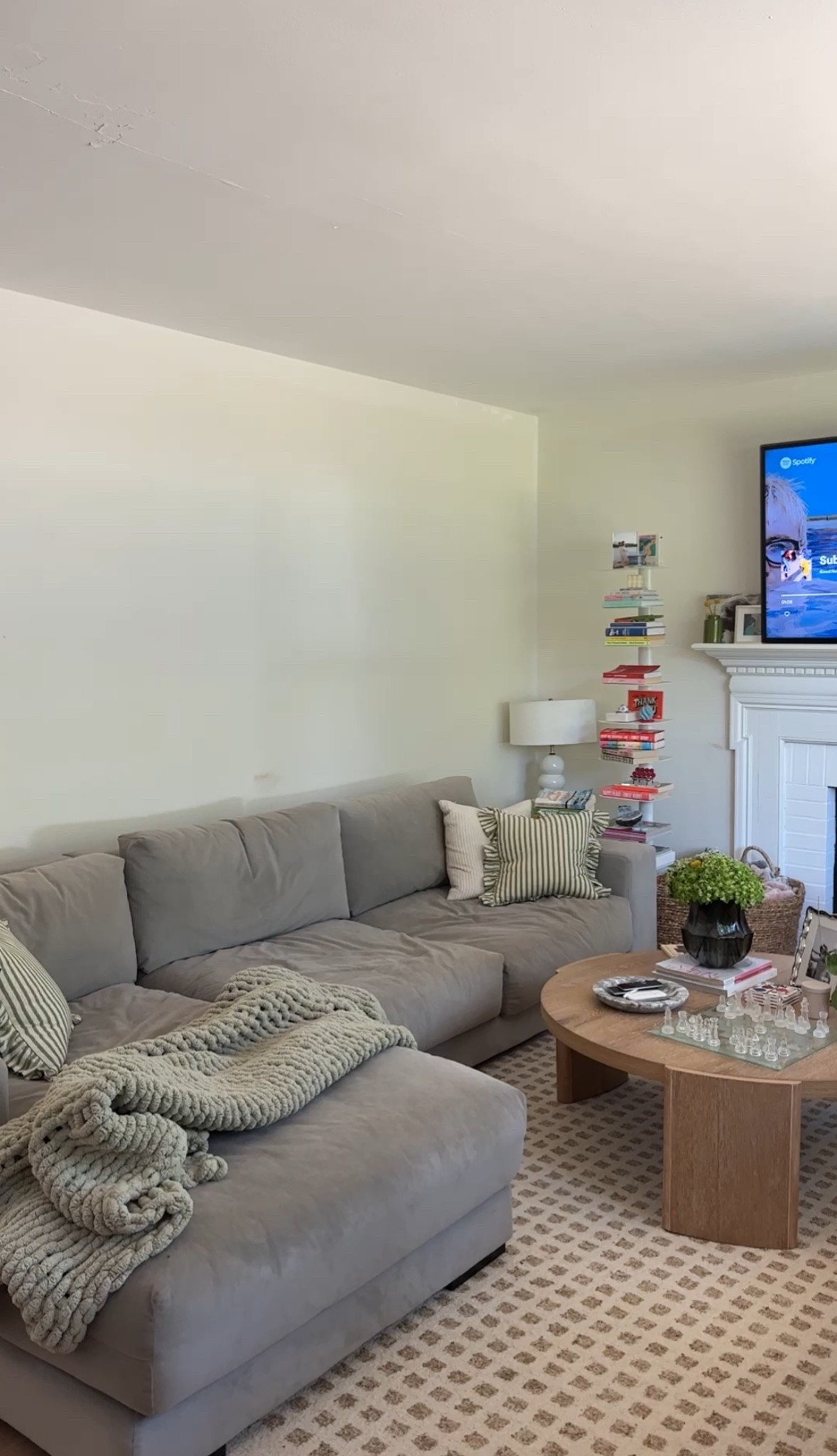 living room inspo, modern living room, home decor, furntiure, couch, wood round coffee table 

 #LTKHome