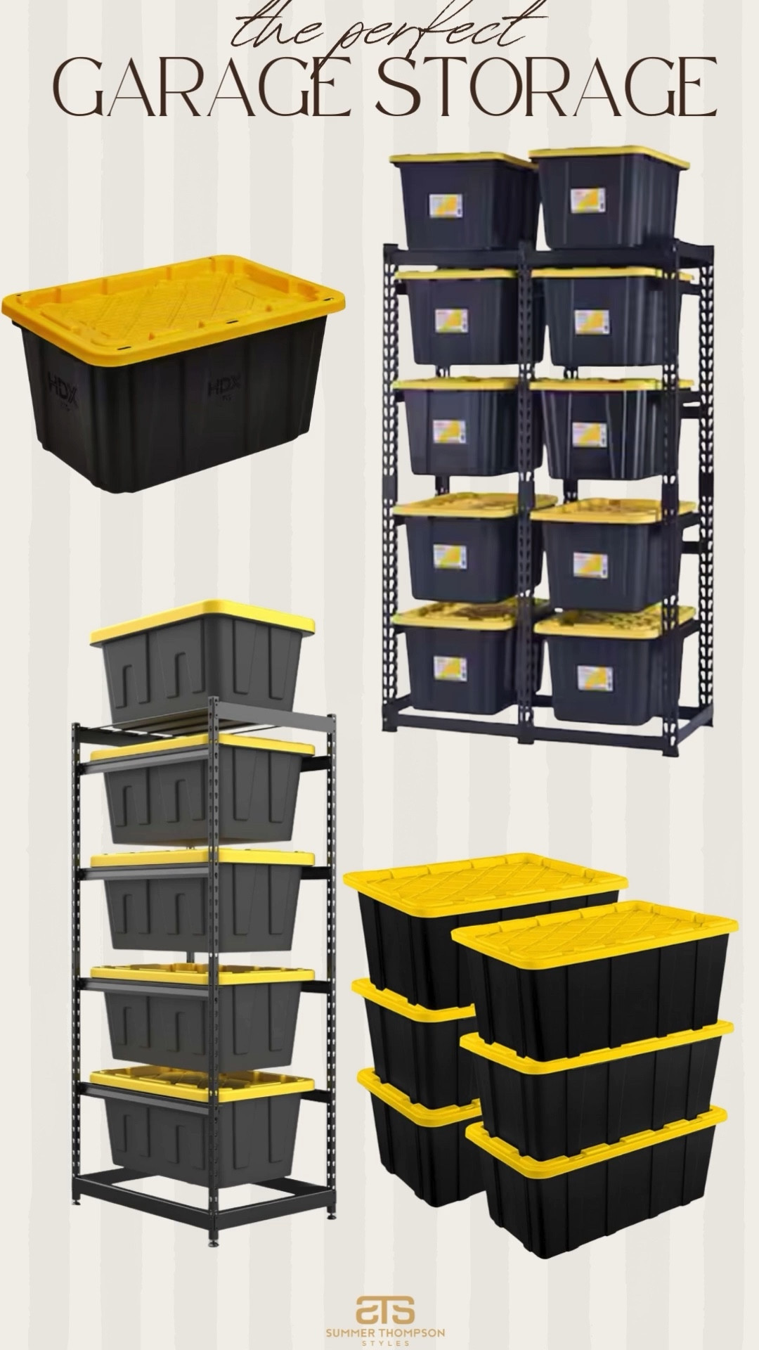 The easiest garage storage! 

Storage. Garage. Totes. Shelves. Trending. Best sellers. Home organization. Home decor. New year organization 

#LTKHome #LTKFindsUnder100 #LTKSeasonal