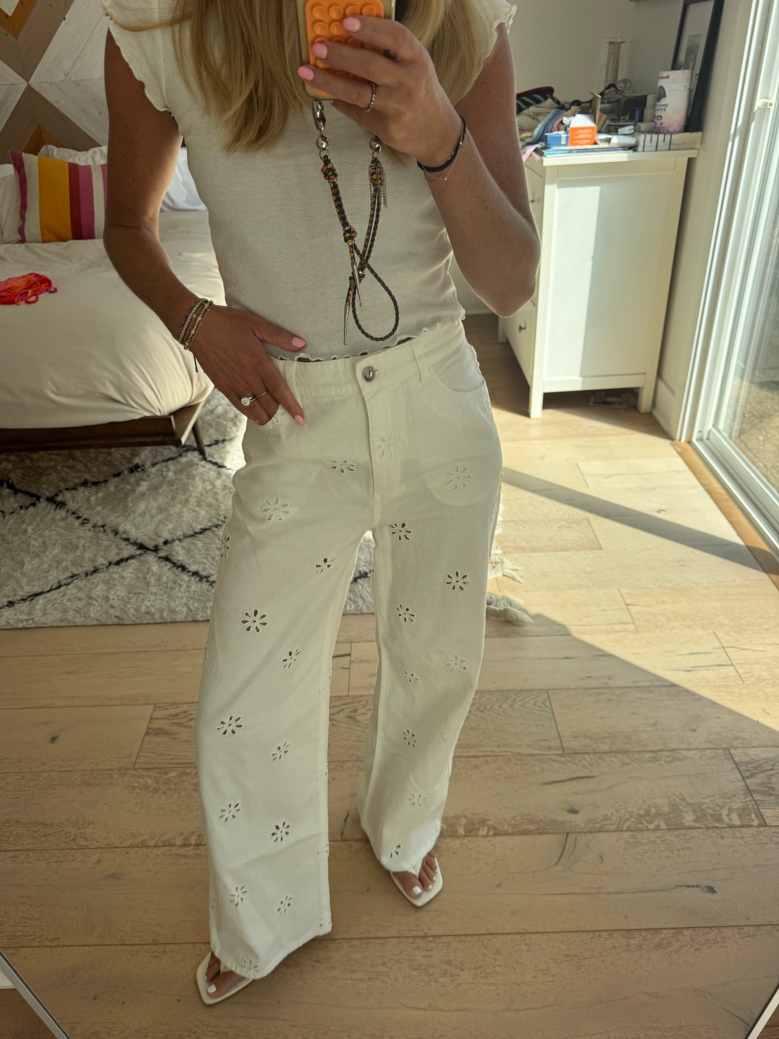 Eyelet jeans! 👖 

#LTKPetite #LTKdayinmylife #LTKSeasonal