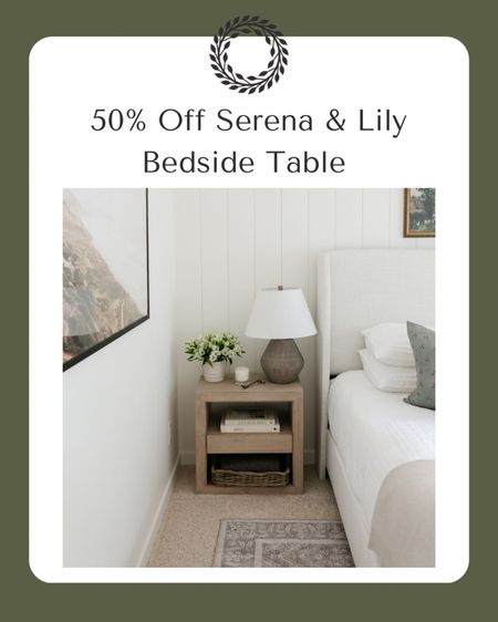 Serena and Lily 50% off bedside table, bedroom, nightstand, vintage rug, Loloi rug

#LTKstyletip #LTKhome #LTKCyberweek