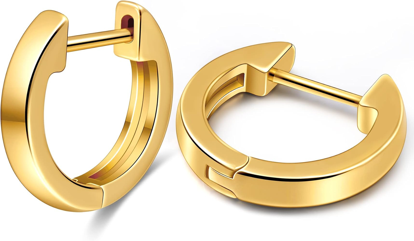 Gacimy Gold Huggie Earrings for Women 14K Real Gold Plated, Small Gold Hoop Earrings Cartilage Ea... | Amazon (US)