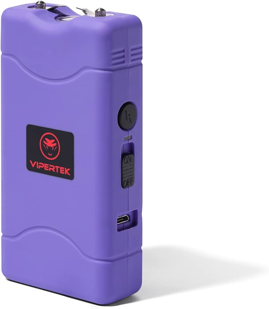 VIPERTEK VTS-880 Mini Stun Gun for Self Defense Rechargeable with LED Flashlight | Amazon (US)