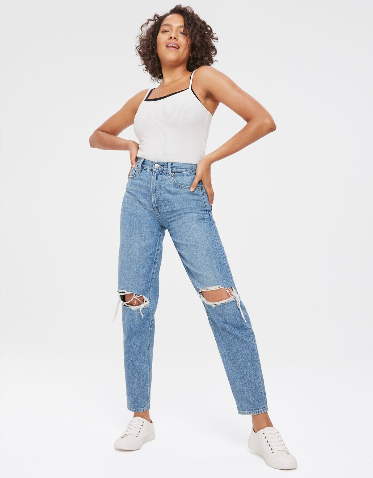 AE Ripped Relaxed Mom Jean | American Eagle Outfitters (US & CA)