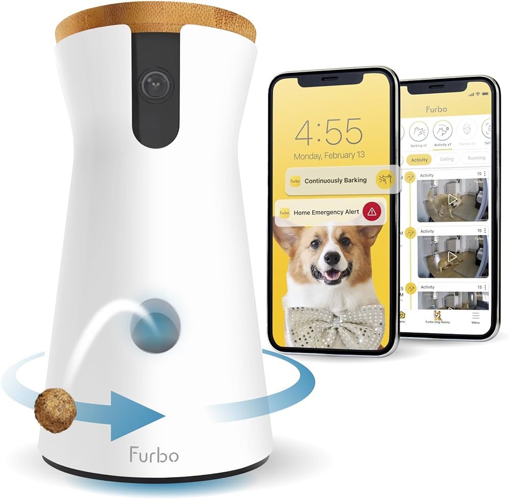 Furbo 360° Dog Camera + Dog Nanny w/Smart Alerts (Paid App Subscription Required): Home Emergenc... | Amazon (US)