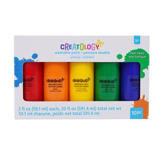 Buy in Bulk - 12 Packs: 10 ct. (120 total) Primary Colors Washable Paint Set by Creatology™ | M... | Michaels Stores