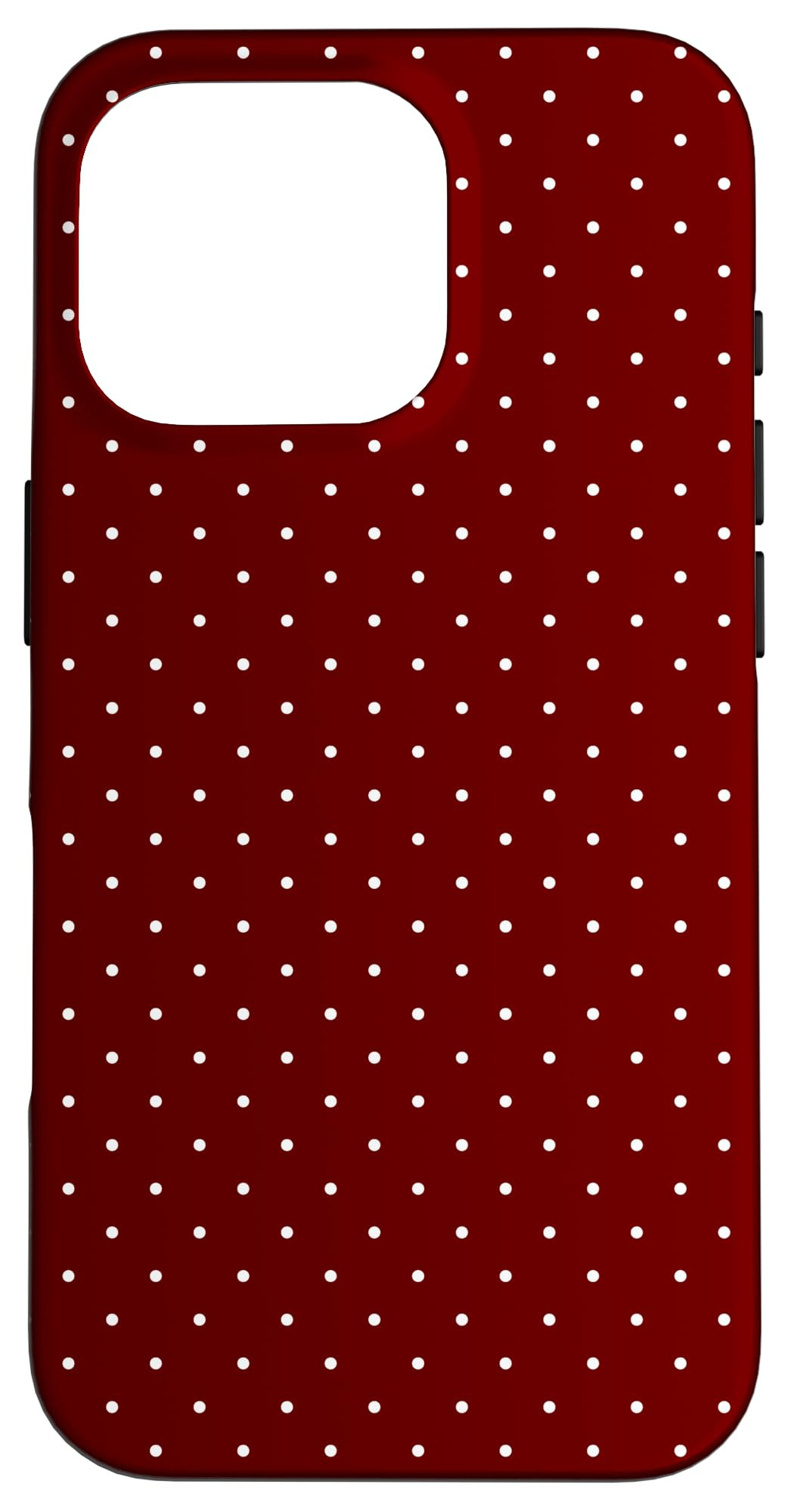 iPhone 16 Pro Tiny Polka Dot Rockabilly Cute Burgundy Red Polkadot Case | Amazon (US)