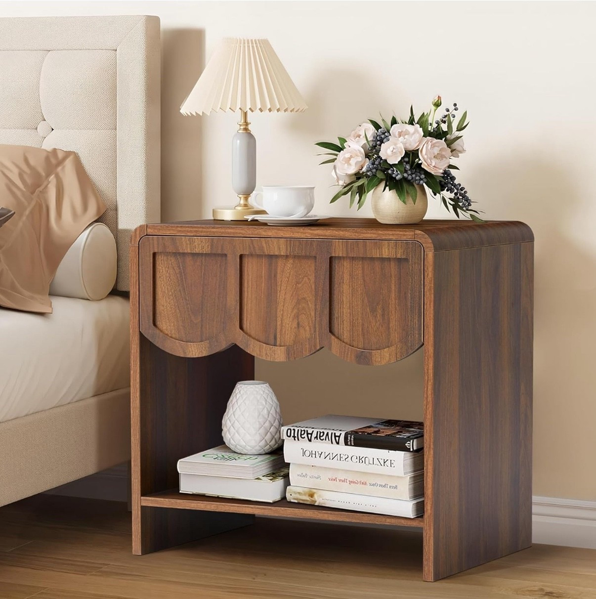 Scallop nightstand 

#LTKHome #LTKFindsUnder100 #LTKSaleAlert