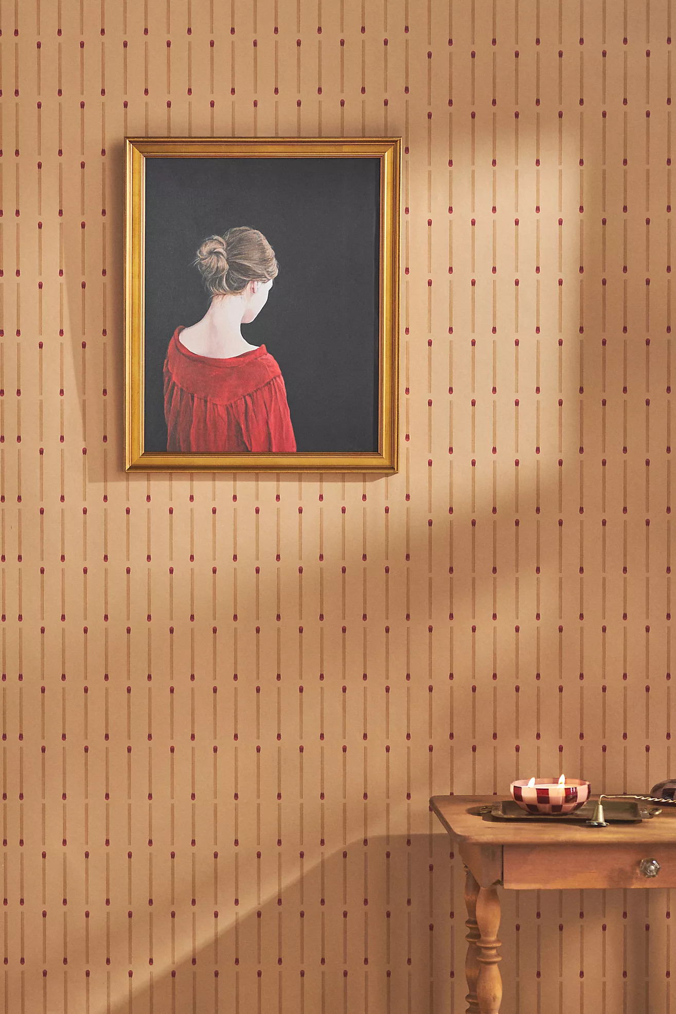 Matchstick Kraft Wallpaper | Anthropologie (US)