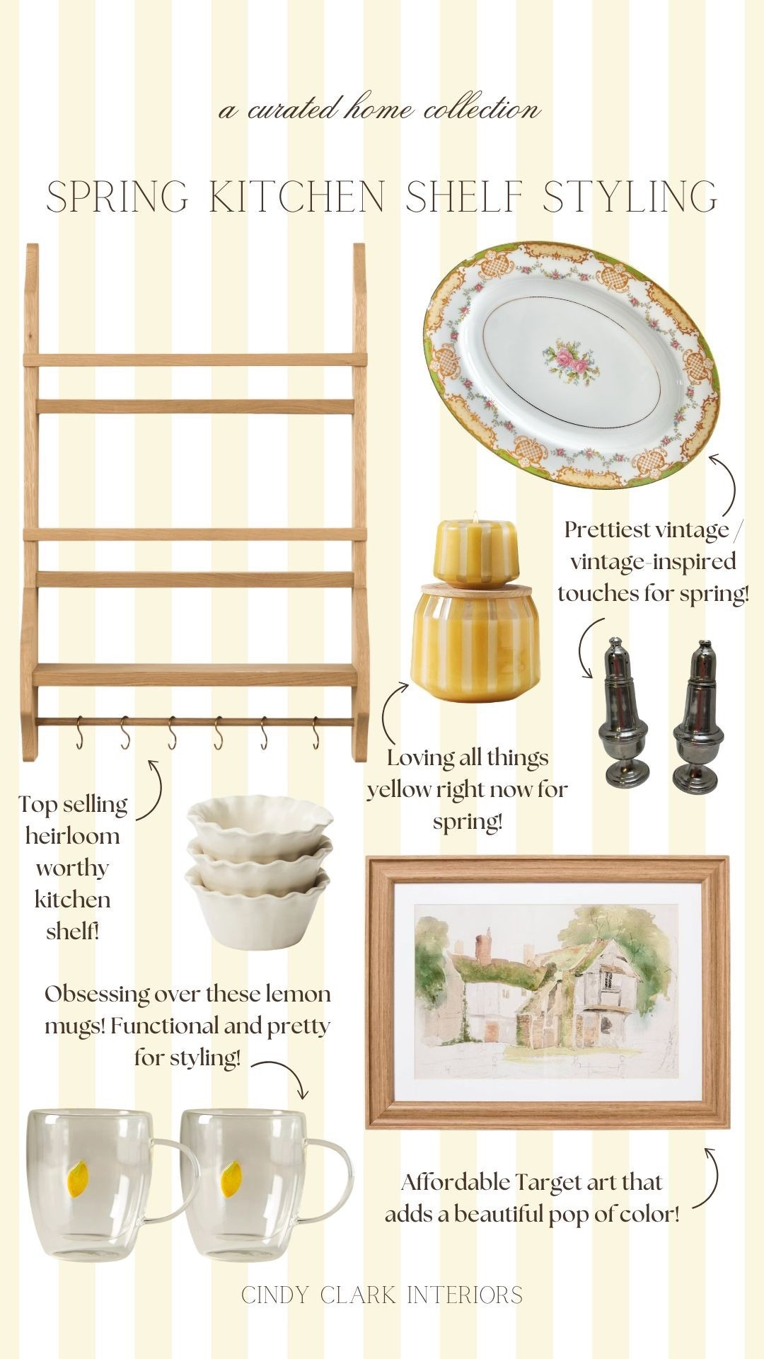 I added one color to my beloved kitchen shelf, and it changed the whole feel of my kitchen! You guys know I’m a yellow girl, and when I came across these plates I knew I needed to incorporate them in our kitchen. They were the inspiration behind this spring styling, and I love how it turned out! 

#LTKHome