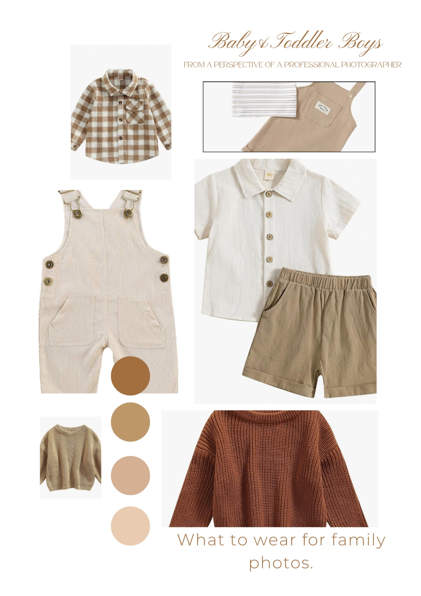 What to wear for family photos, baby and toddler boy edition. From a professional photographer. All links from Amazon. 

#LTKbaby #LTKkids #LTKstyletip
