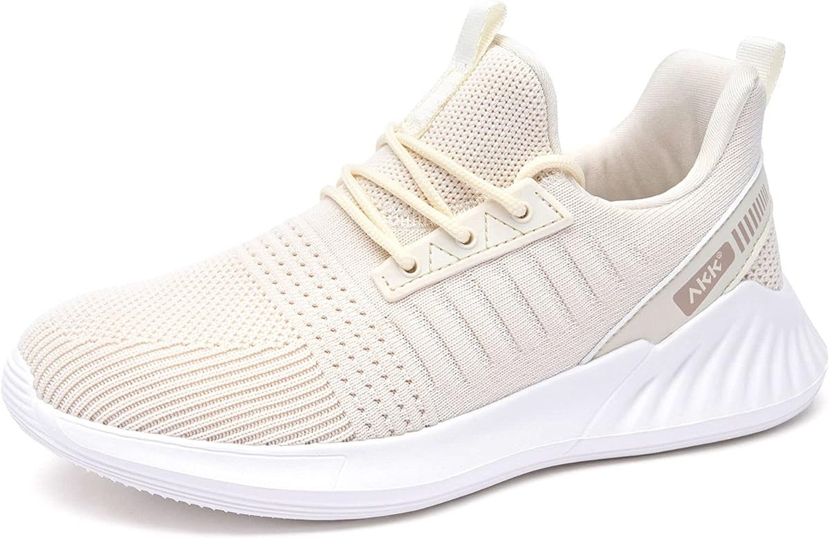 Akk Womens Walking Tennis Shoes - Slip On Memory Foam Lightweight Casual Sneakers for Gym Travel ... | Amazon (US)