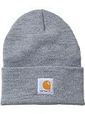 Carhartt Men's Knit Cuffed Beanie, Heather Grey, One Size | Amazon (US)