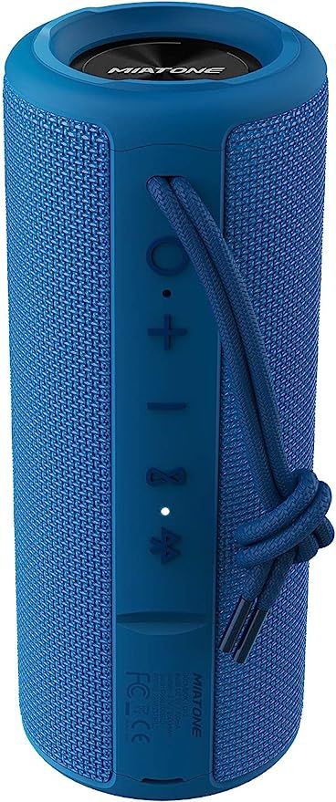 MIATONE Outdoor Portable Bluetooth Wireless Speaker Waterproof for Shower - Blue | Amazon (US)