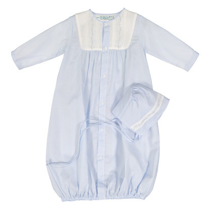 Boys Pleated Yoke Take Me Home Gown with Bonnet | Feltman Brothers