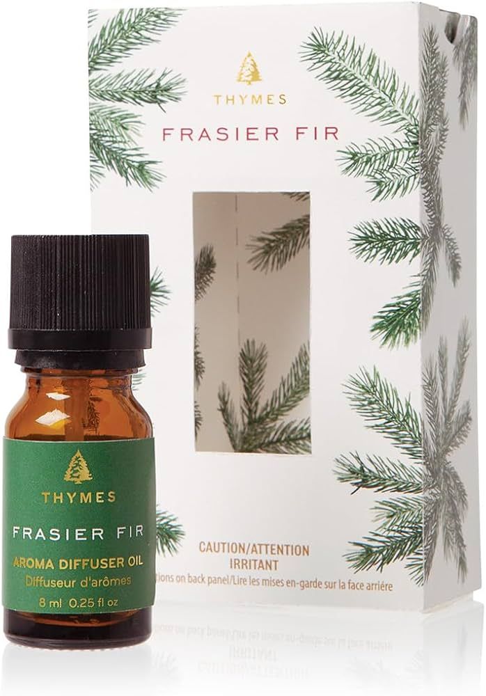 Thymes Frasier Fir Electric Oil Diffuser Refill - Home Fragrance Oil - Aroma Diffuser Oil Refill ... | Amazon (US)