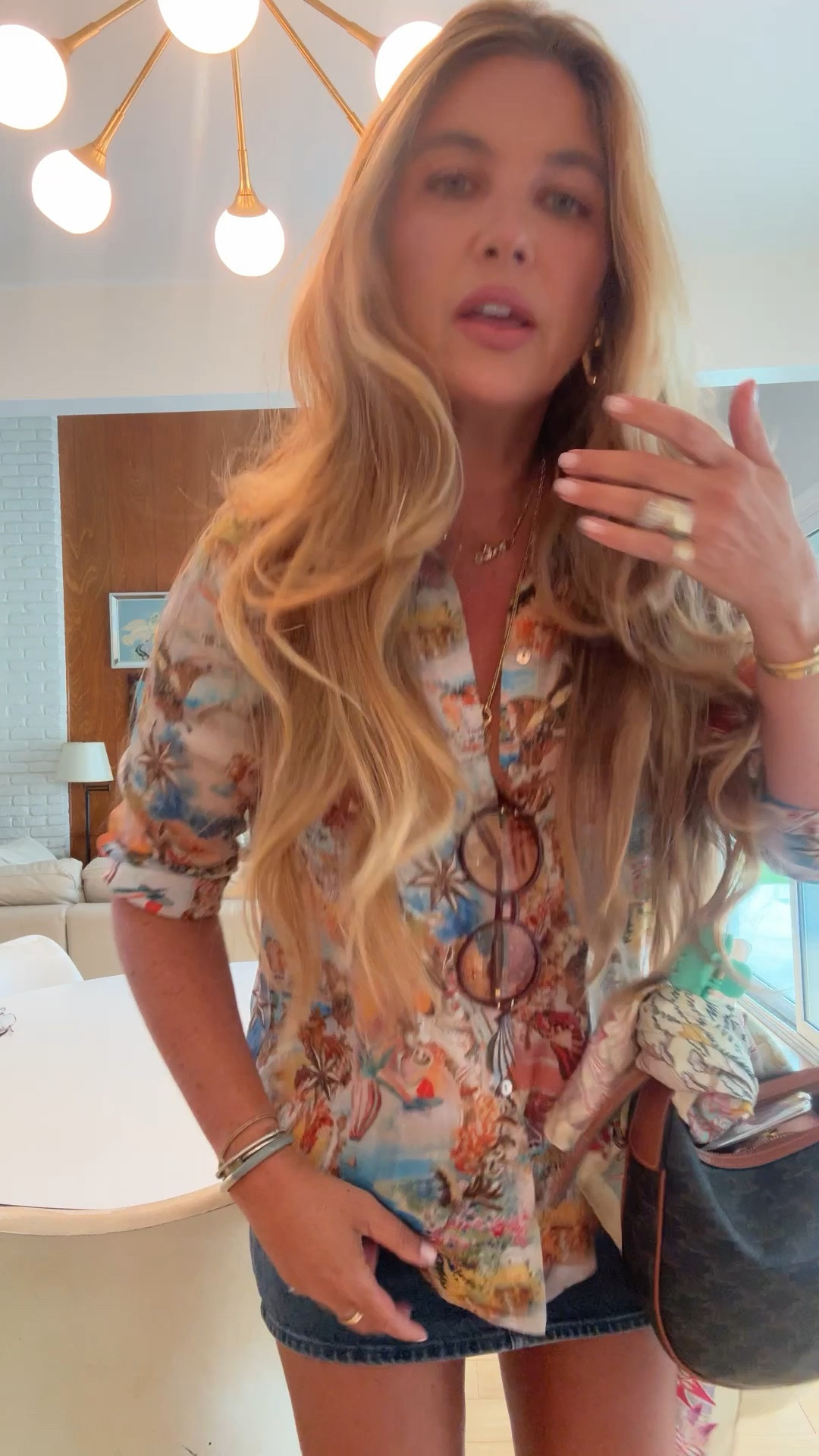 Out and about 🌞
Silk shirt: medium 
Skirt: 27/medium
Sandals: TTS
Hair: Sea Glass and T3 hot rollers
Foundation: YSL cushion M 7.5 W
Sisley bronzer 
NARS Love Deep blush 
Sarah Creal Mascara 
Laka Burnt brown lipliner 
Armani 503 lipstick

#LTKdayinmylife #LTKBeauty #LTKootd