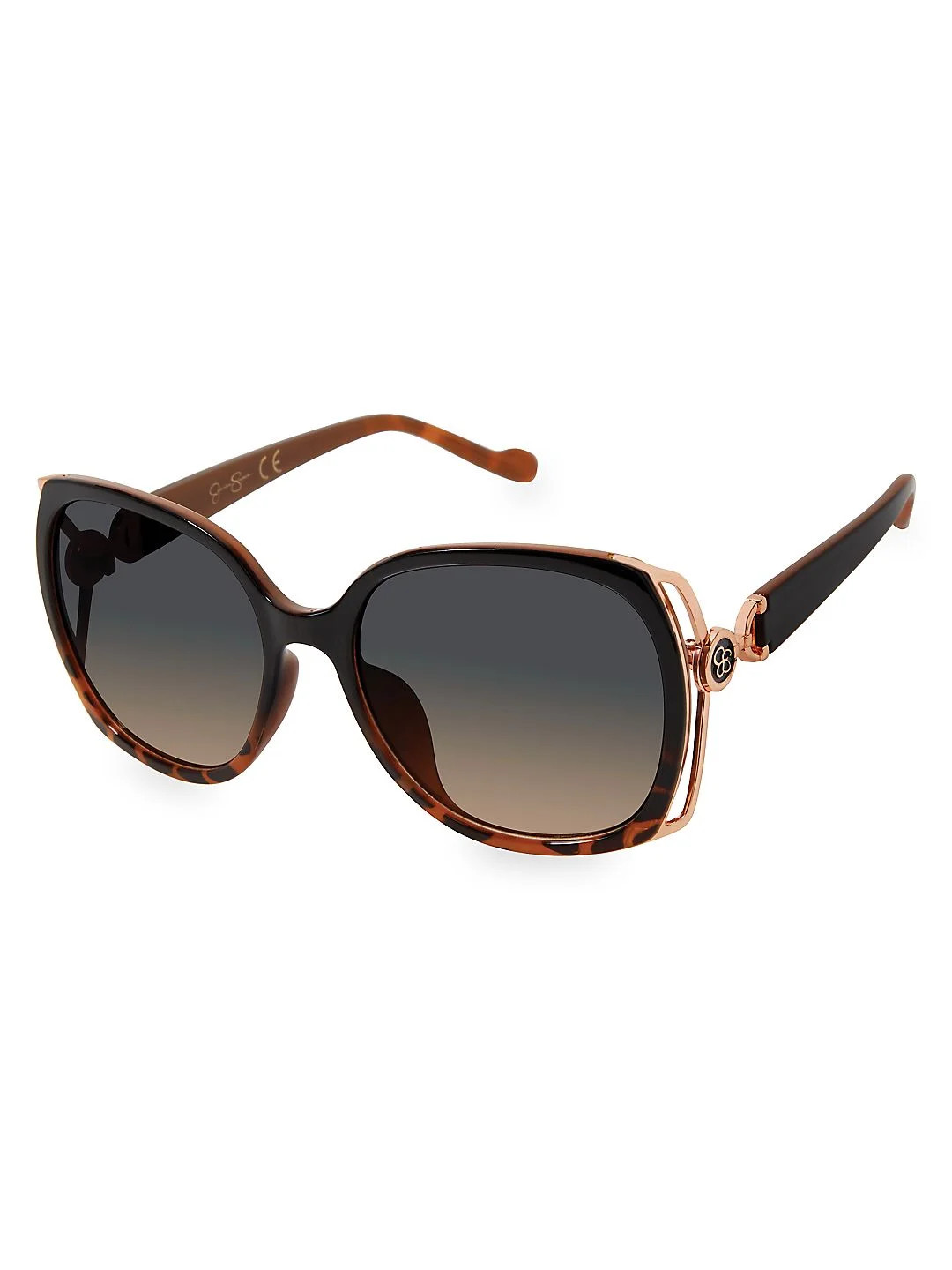 Jessica Simpson Women's J5686 Oversized UVA and UVB Protective Square Fashion Sunglasses, 56mm | Walmart (US)