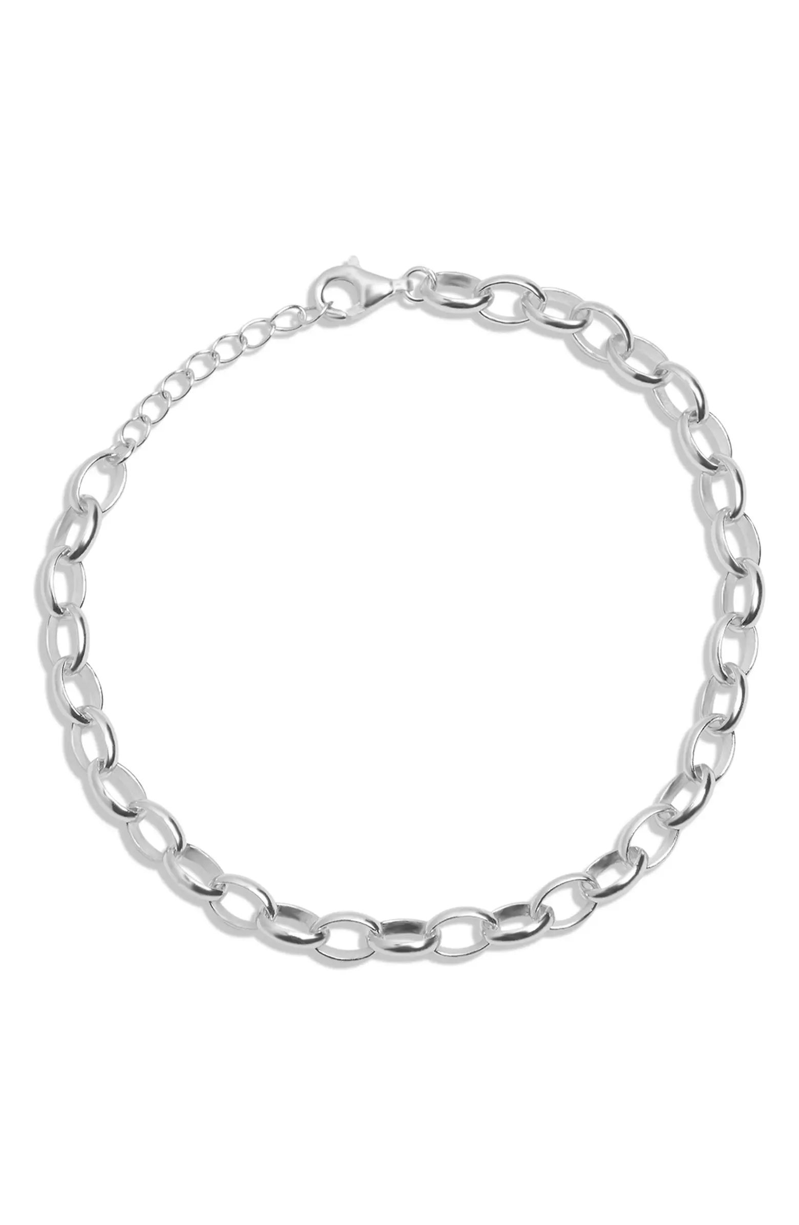 Argento Vivo Sterling Silver Oval Chain Bracelet | Nordstrom | Nordstrom