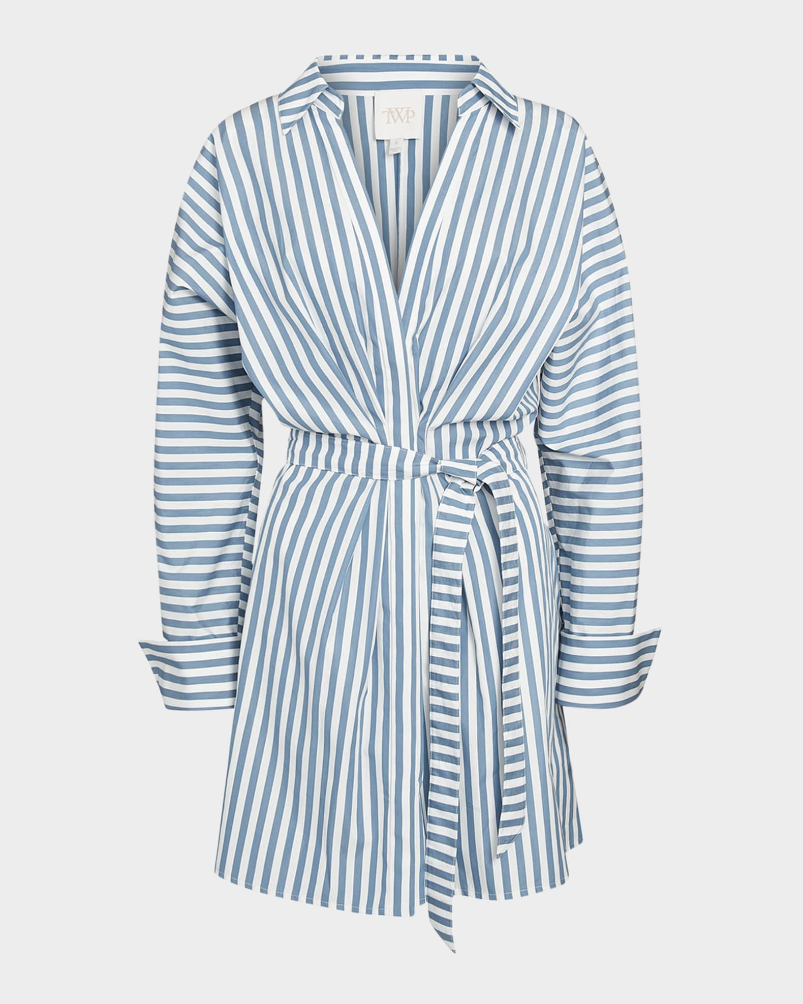 Brooke Striped Mini Shirtdress | Neiman Marcus
