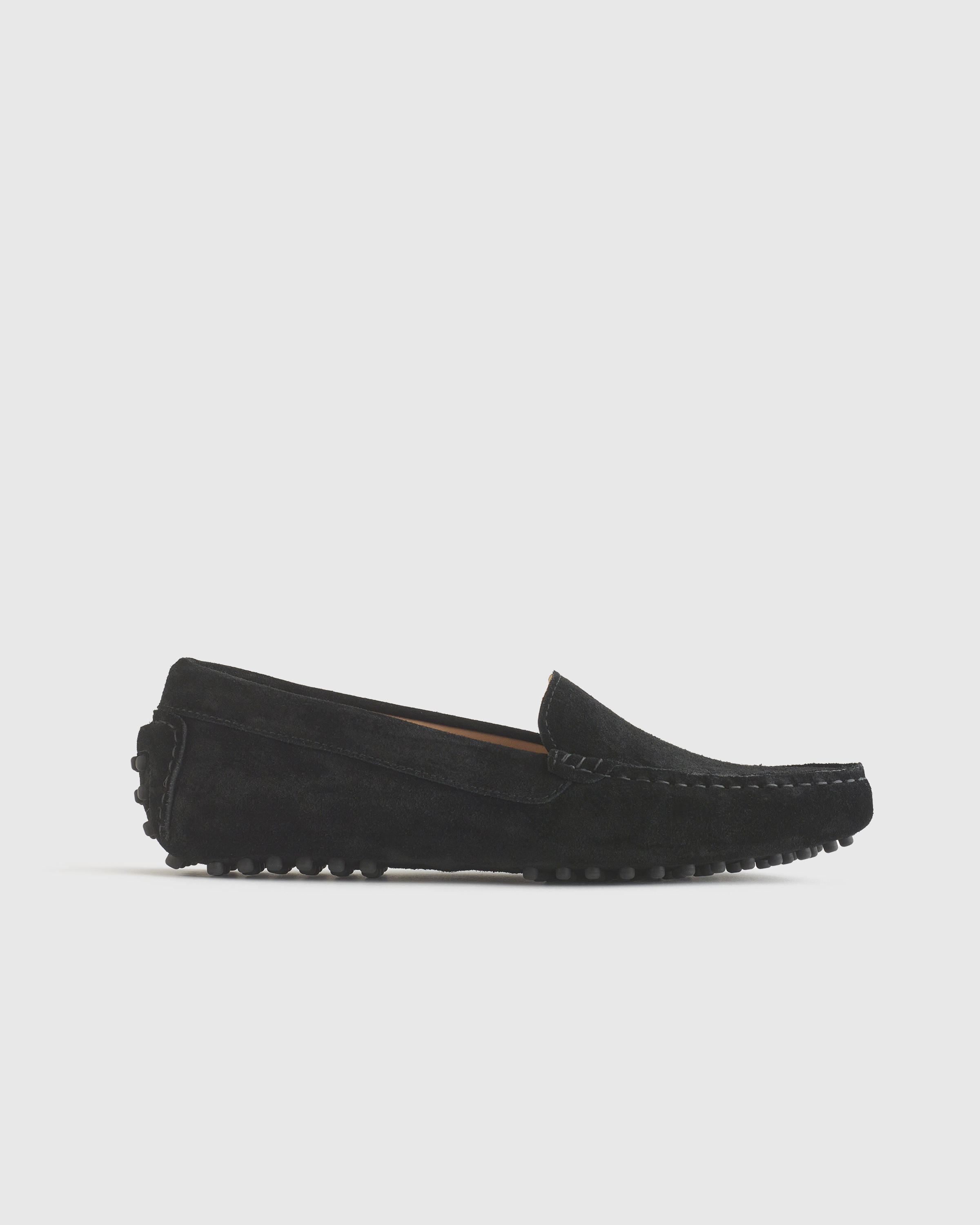 Quince | Women's 100% Suede Driver Loafer in Medium Brown, Size 8, Suede Leather | Quince