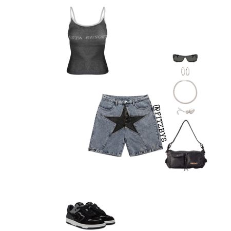 Star short outfit idea 

Jorts outfit

Tank top, black top, mesh topjorts, jeans shorts, shorts, blue and black  jorts, denim shorts, jorts outfit, Bermuda shorts, shorts outfit, bape sneakers, black sneakers, black sunglasses, black shoulder bag, silver jewelry, summer clothes, summer outfits, vacation outfit, concert outfit, outfit idea, style tip, spring outfit. Cute top, jorts, cute jorts outfit, Trendy outfit, 2024 outfit ideas, cute summer outfit. 

#virtualstylist #outfitideas #outfitinspo #trendyoutfits # fashion #cuteoutfit #summeroutfit #jorts #denimshorts  #summerclothes #summerstyle #cutesummeroutfit 




#LTKstyletip #LTKsummer #LTKcanada