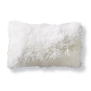 Mongolian Fur Lumbar Decorative Pillow Cover | Frontgate | Frontgate