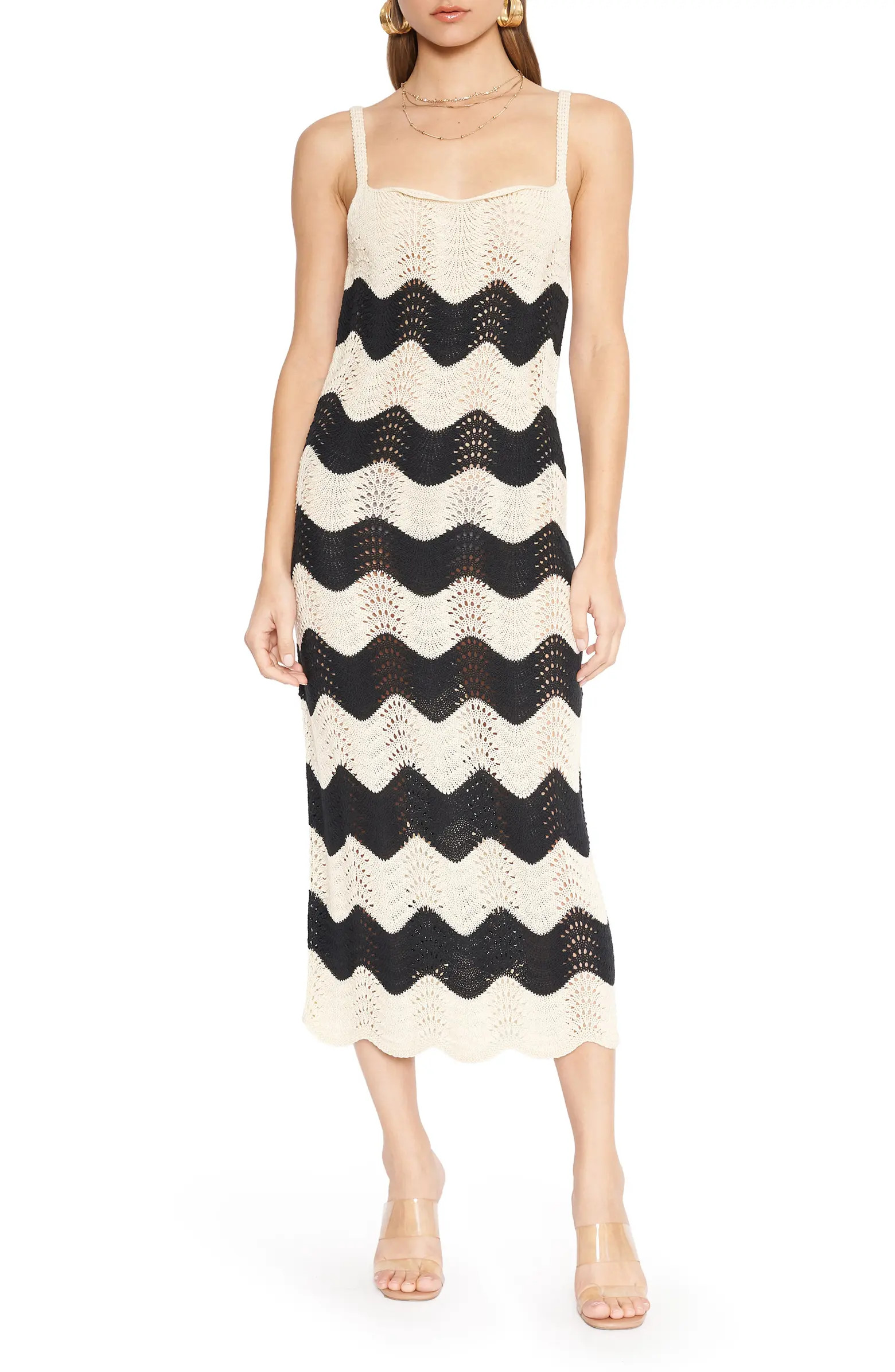 4SI3NNA Luana Stripe Crochet Dress | Nordstrom | Nordstrom