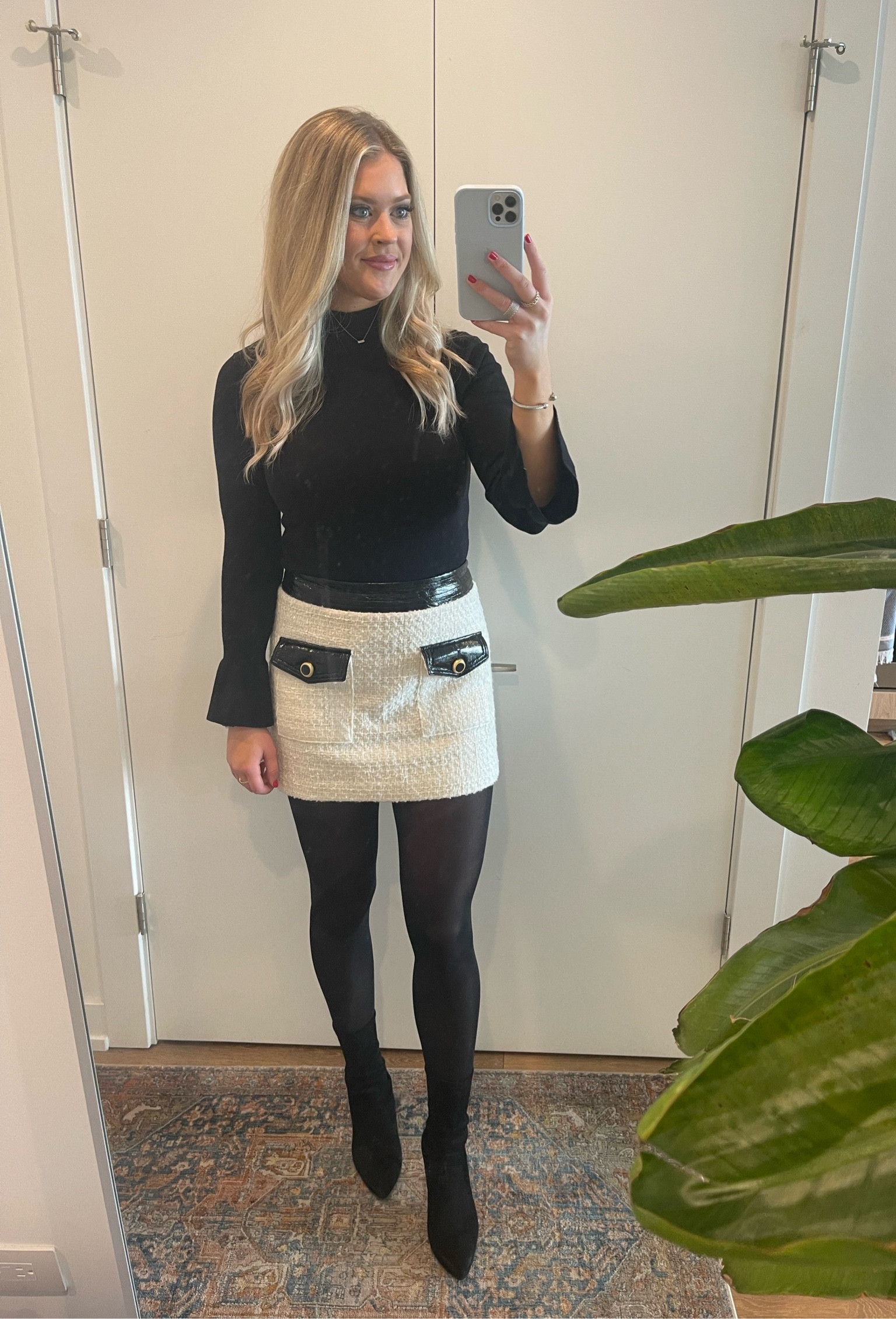 Tweed skirt is Veronica Beard Lucy Skirt 

#LTKstyletip #LTKHoliday #LTKshoecrush