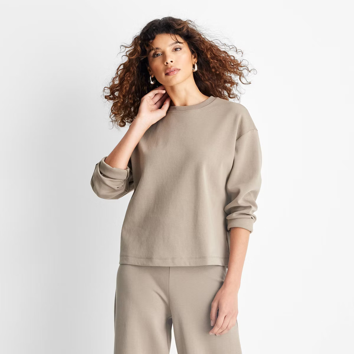Women's Crewneck Pullover Sweatshirt - Future Collective | Target