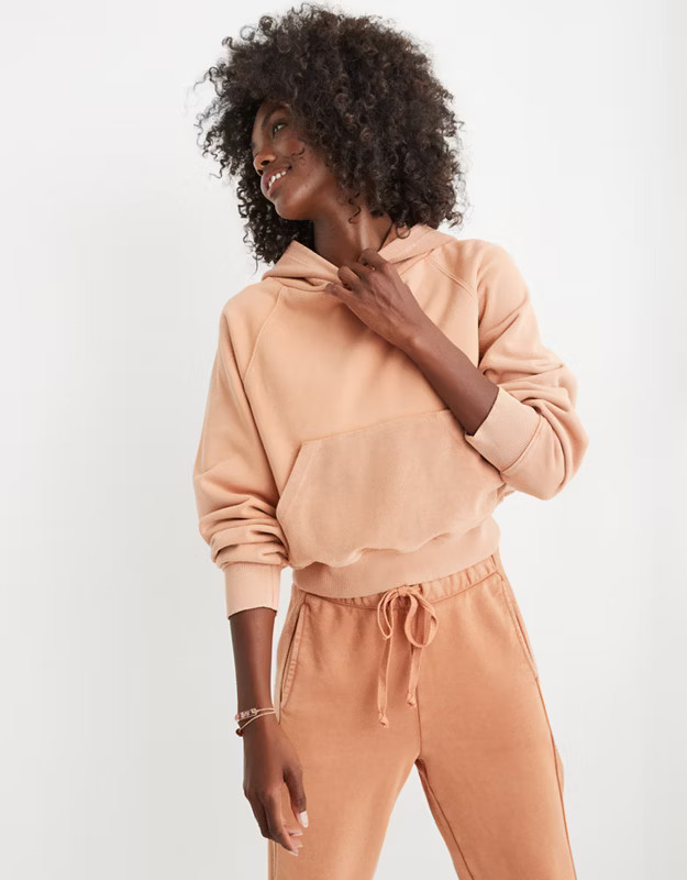Aerie Luxe Inside Out Cropped Hoodie | American Eagle Outfitters (US & CA)