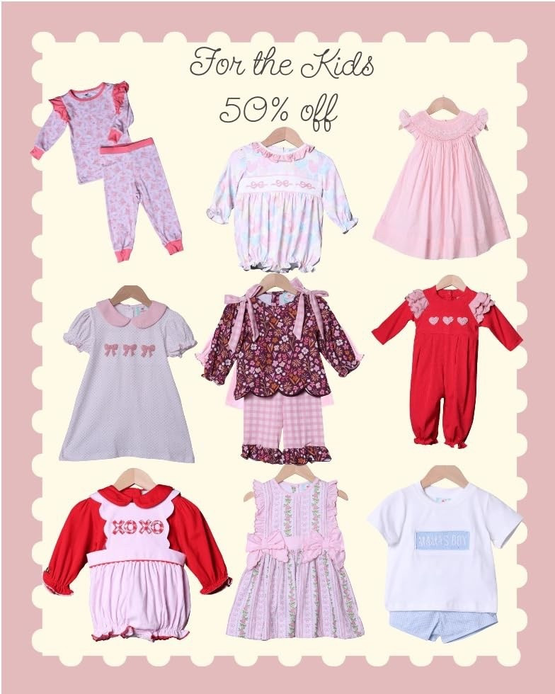 Half off sale happening now with Smocked Flamingo 

#LTKmomlife #LTKBaby #LTKKids