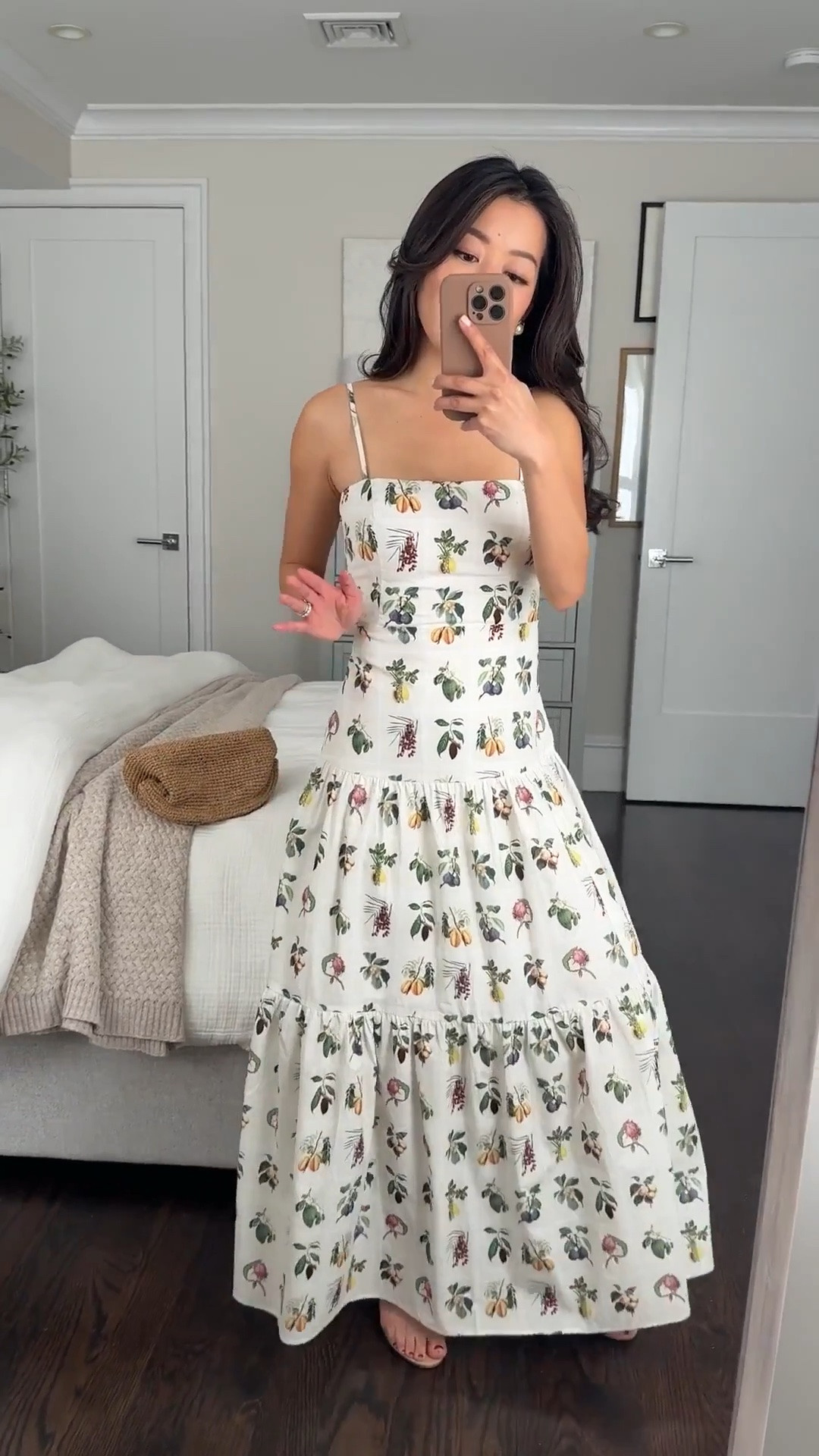 Back in stock! One of my favorite under $100 vacation dresses is restocked! Ran small for me.

• Petal & Pup leaf & fruit print cotton midi sundress - size Small. I went one size up since it’s fitted at the torso 

Size small measures: 15“ armpit to armpit, 12.5” across waist, 16.5” across hips. When lying flat. 

Adjustable straps with drop waist style 

• for the shorter dress style linked in the same print, stay TTS bc it has elastic and stretch. I have a try on video of it in xs**

• Schutz sandals 5.5 love these! My go to vacation and warm weather sandals that pair with everything 

• J. Crew Portofino hand knotted clutch , nice capacity with magnet closure 

spring dress, vacation outfits, petite friendly , resort outfit, dinner date night , Italy European trip

#LTKPetite #LTKParties #LTKFindsUnder100

#LTKTravel #LTKPetite